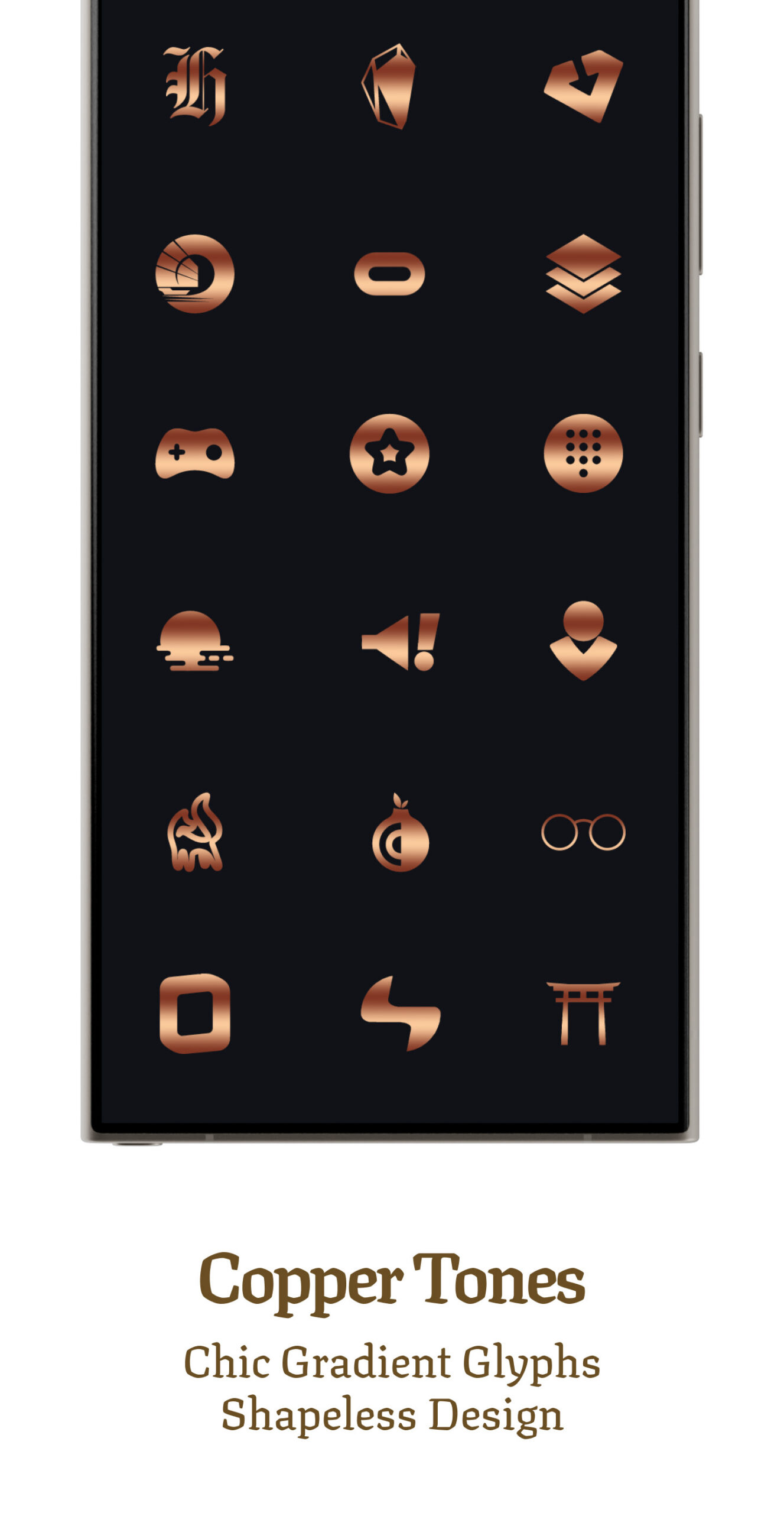 Bronze Copper Icon Pack Android Screenshot 4