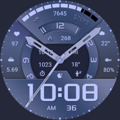 Business Blue Shadow ZKinWatch Android Screenshot