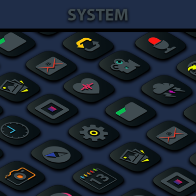 Camo Dark Icon Pack Android Screenshot 2