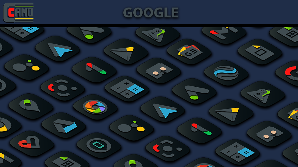 Camo Dark Icon Pack Android Screenshot 3