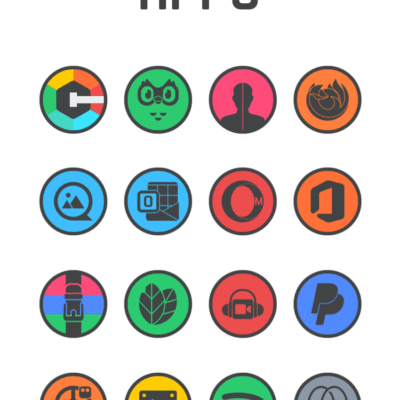 Circle Dark - Icon Pack Android Screenshot 2