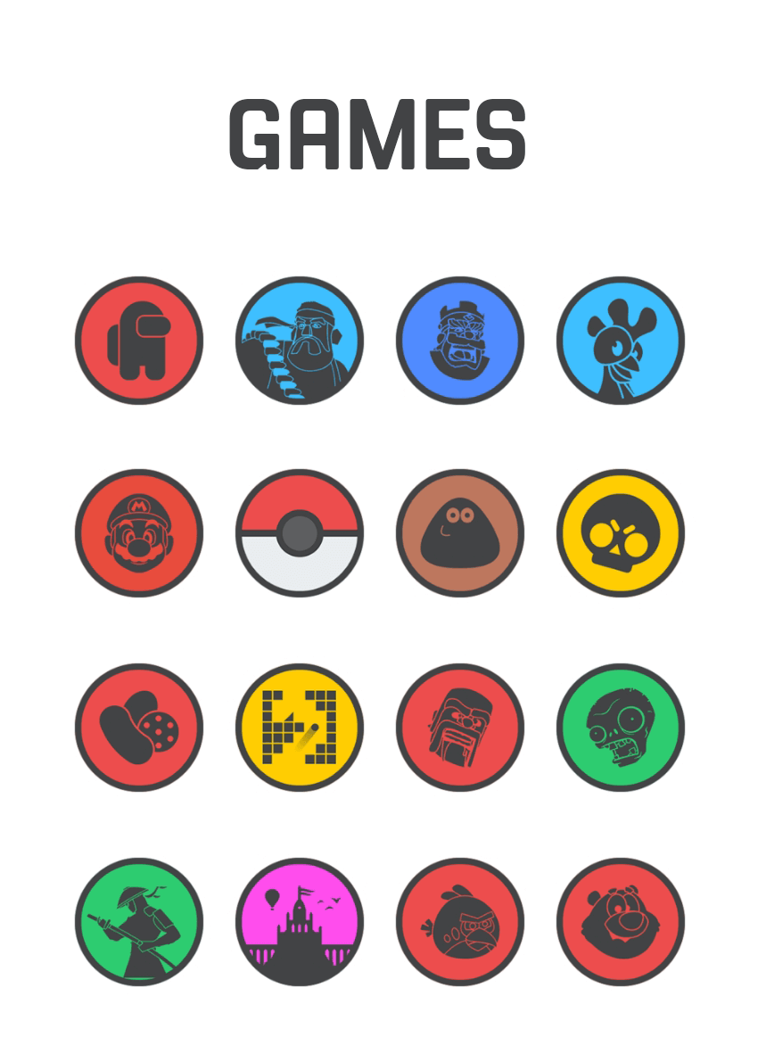 Circle Dark - Icon Pack Android Screenshot 3