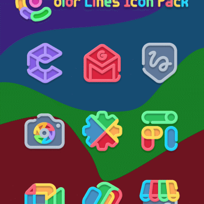 Color Line - Vibrant Icon Pack Android Screenshot 3
