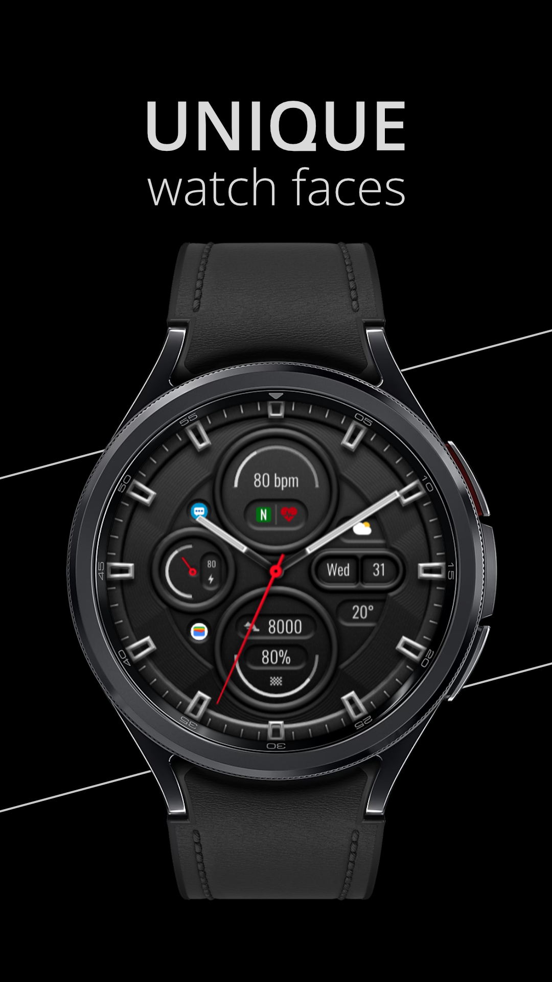 DADAM68: Classic Watch face Android Screenshot 2