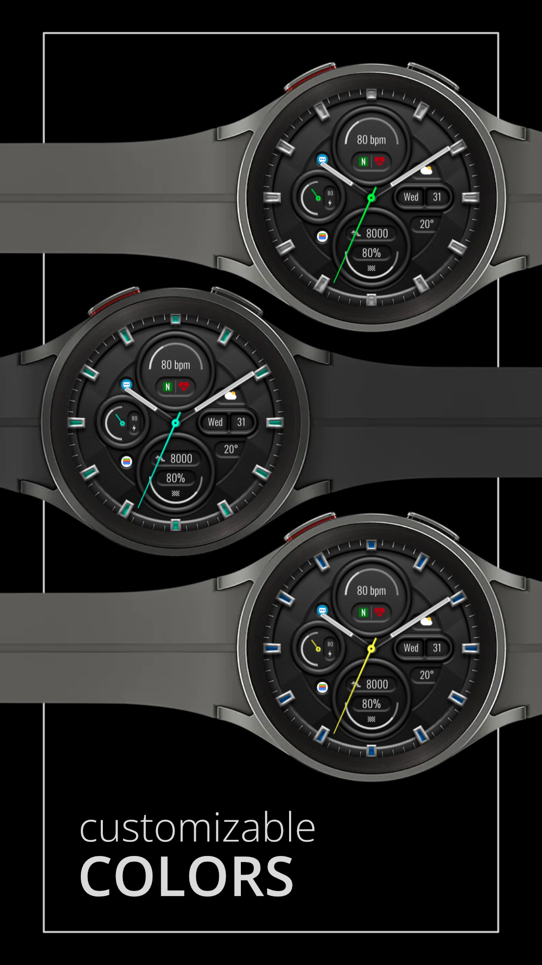 DADAM68: Classic Watch face Android Screenshot 3