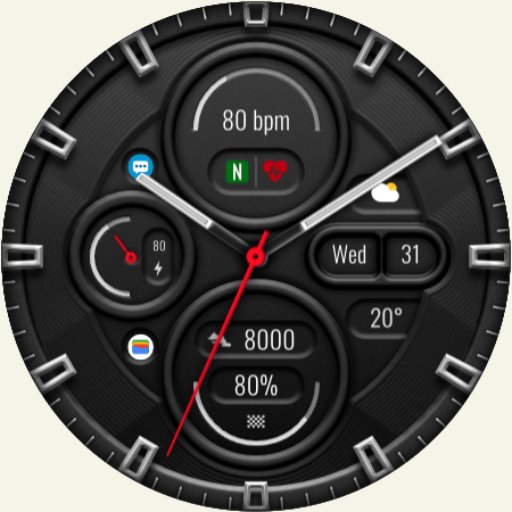 DADAM68: Classic Watch face Android Screenshot