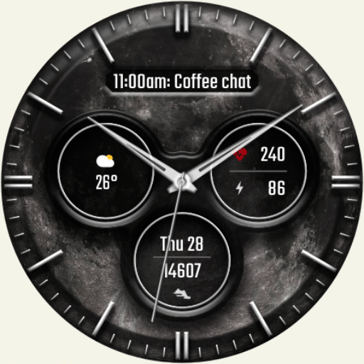 DADAM69: Lunar Watch Face Android Screenshot