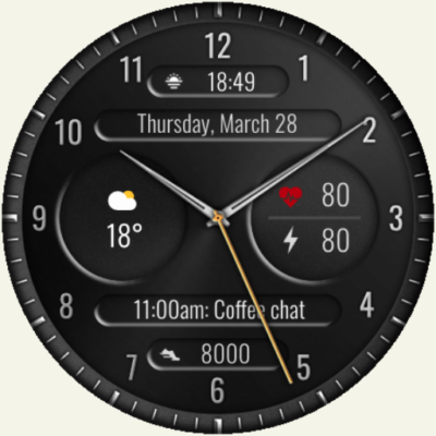 DADAM70: Custom Analog Watch Android Screenshot