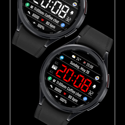 DADAM75: Digital Watch Face Android Screenshot 2