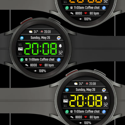 DADAM75: Digital Watch Face Android Screenshot 3