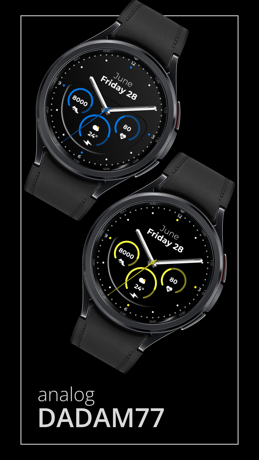 DADAM77: Modern Minimal Watch Android Screenshot 2