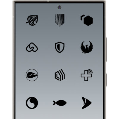 Dark Side Black Icon Pack Android Screenshot 3