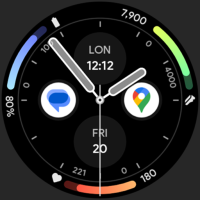 Dash Analog Watch face Android Screenshot