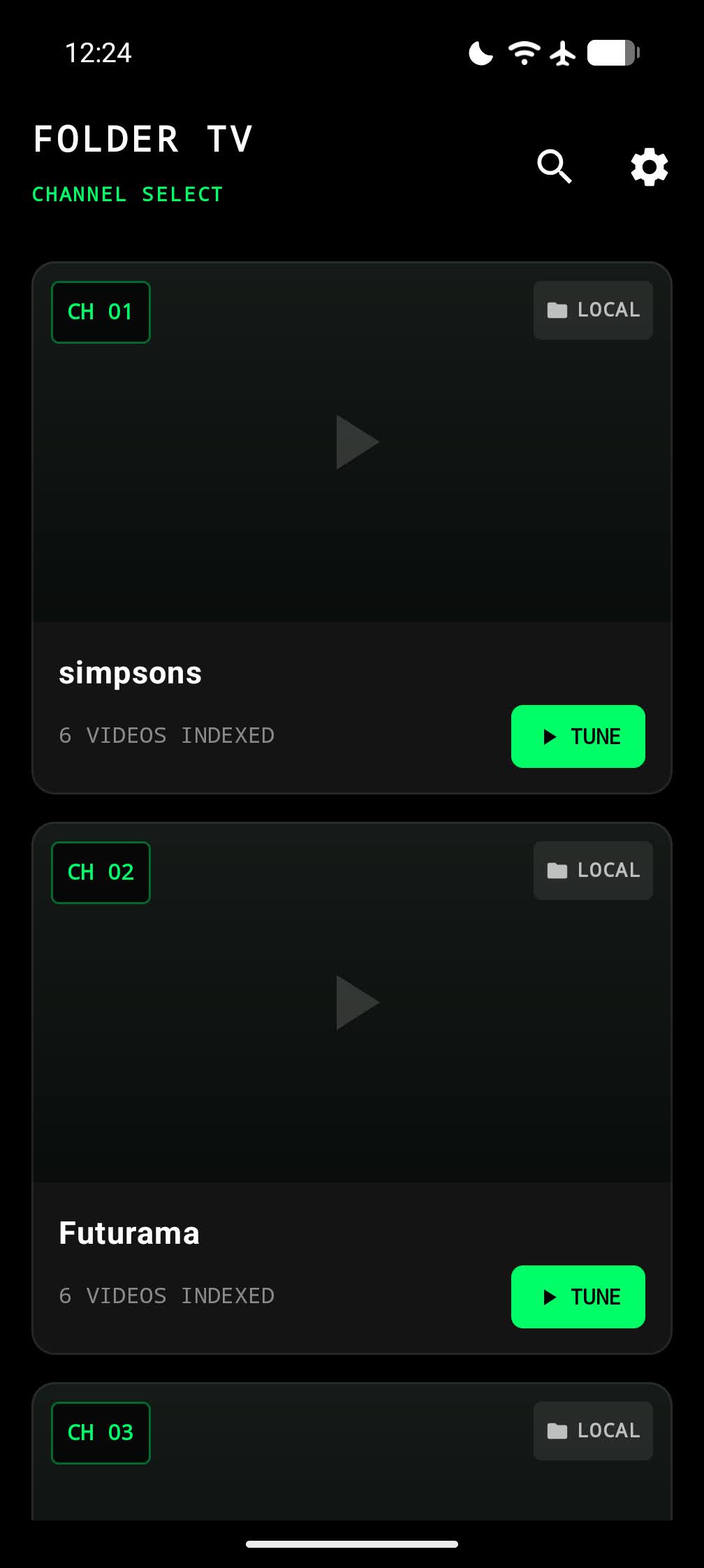 FolderTV Android Screenshot 2