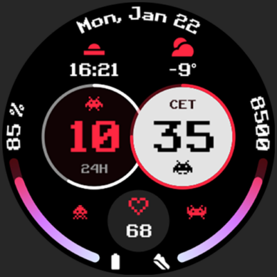 Gamer V1 Watch Face Android Screenshot