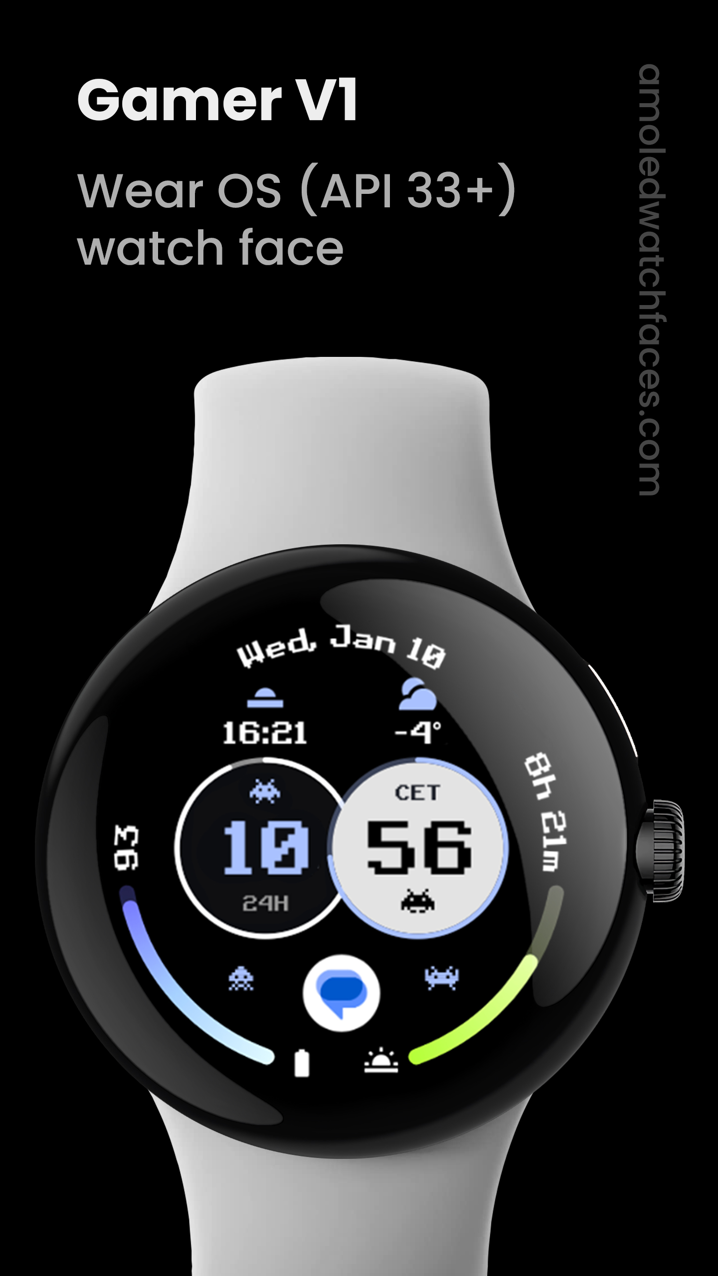 Gamer V1 Watch Face Android Screenshot 2