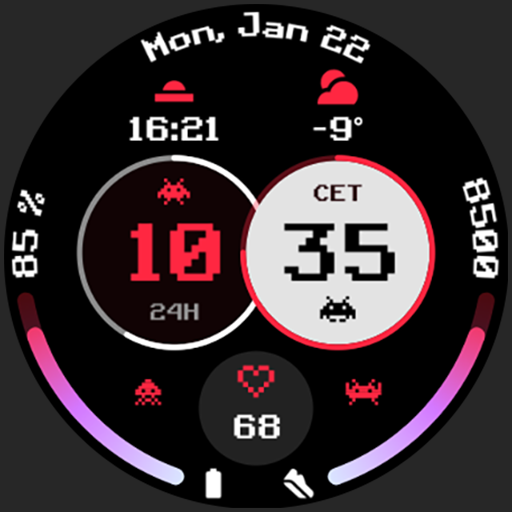 Gamer V1 Watch Face Android Screenshot