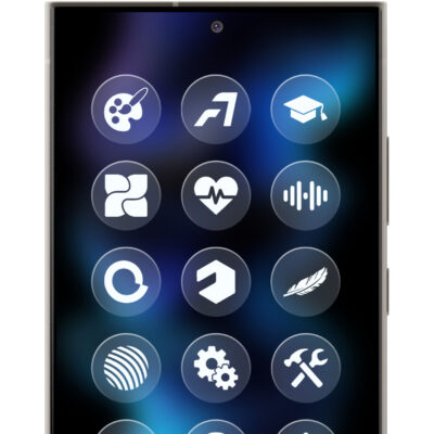 Glassy Round OS Icon Pack Android Screenshot 3
