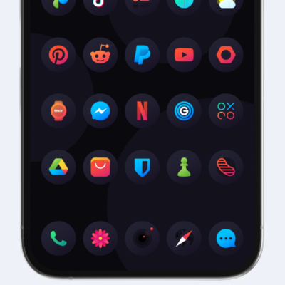 Hera Dark: Circle Icon Pack Android Screenshot 3