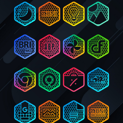 Hexanet - Neon Icon Pack Android Screenshot 3