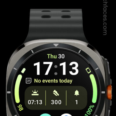 InfoBlock 2 Watch Face Android Screenshot 2