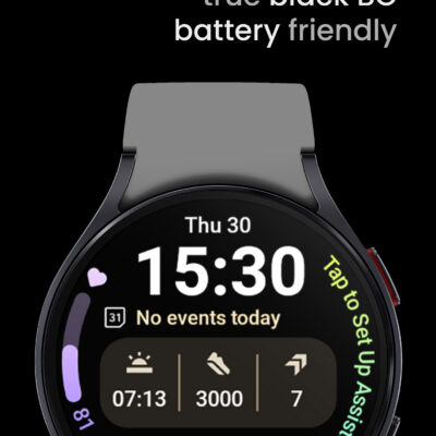 InfoBlock 2 Watch Face Android Screenshot 3