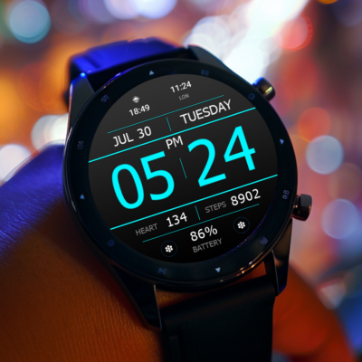 Key WF34 Digital Watch Face Android Screenshot 3