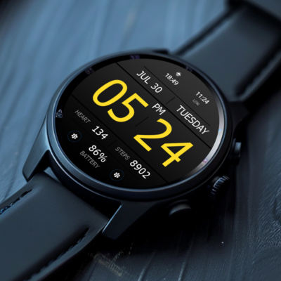 Key WF34 Digital Watch Face Android Screenshot 4