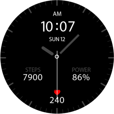 Key041 Analog Watch Face Android Screenshot
