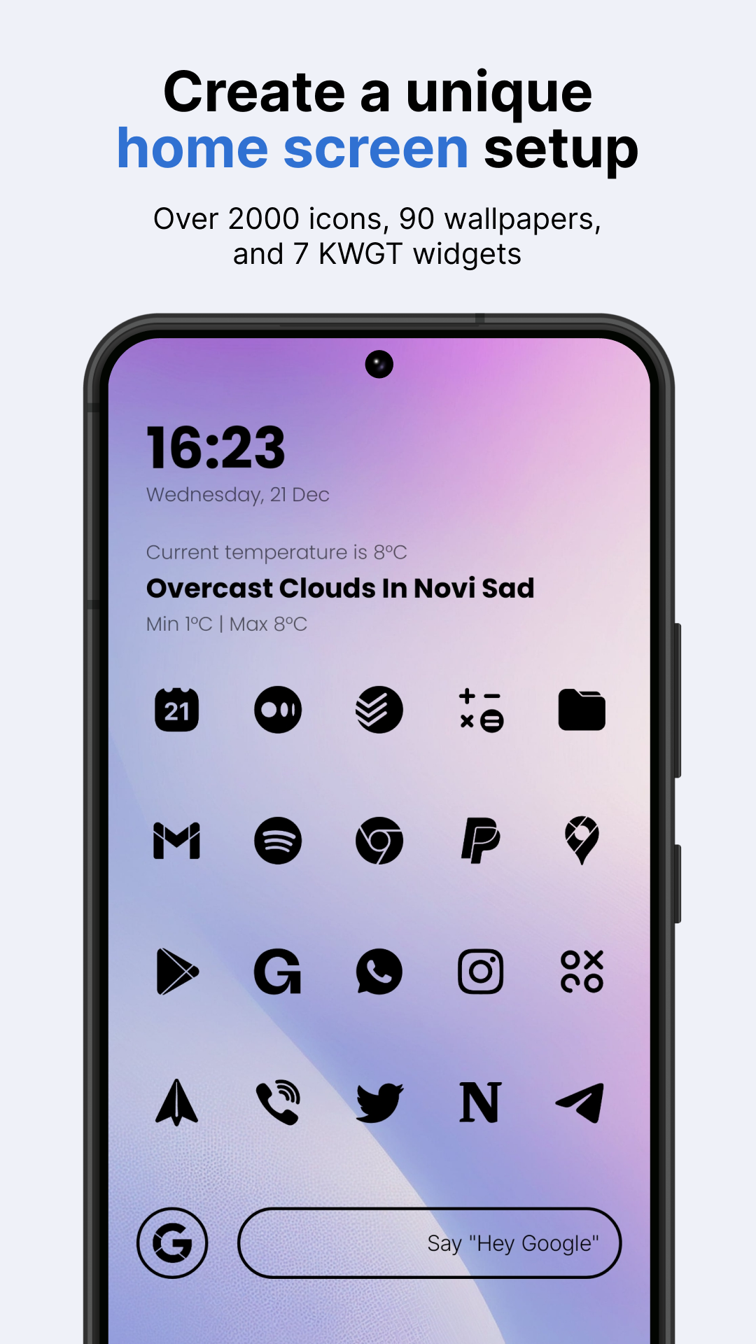 Lena Black - Glyph Icon Pack Android Screenshot 2
