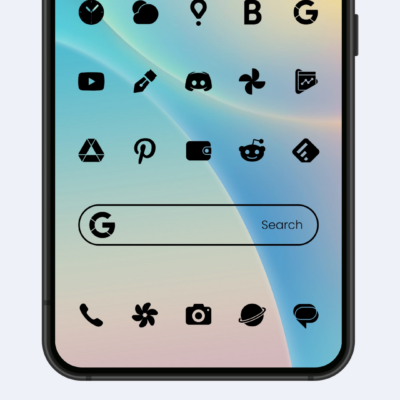 Lena Black - Glyph Icon Pack Android Screenshot 3