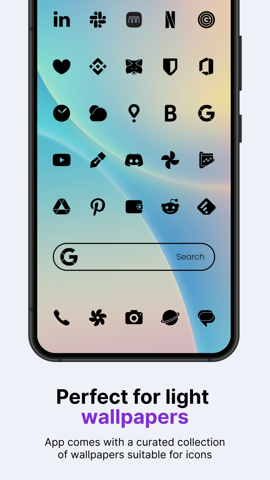 Lena Black - Glyph Icon Pack Android Screenshot 3