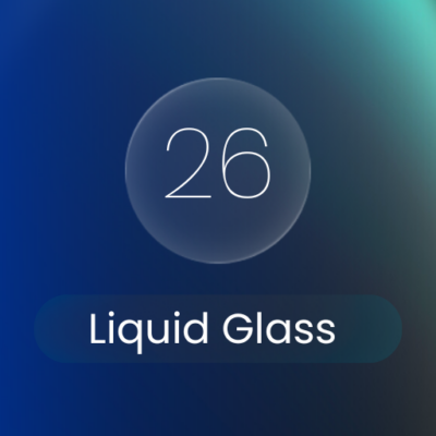 Liquid Glass 26 Round Icons Android Screenshot
