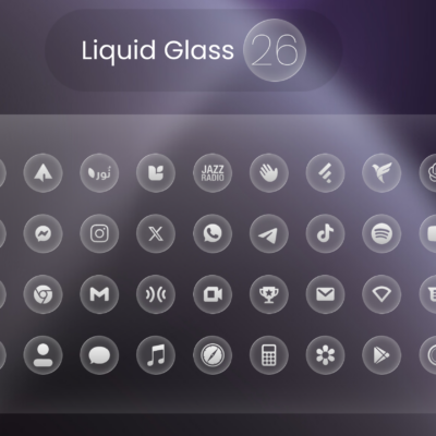 Liquid Glass 26 Round Icons Android Screenshot 2