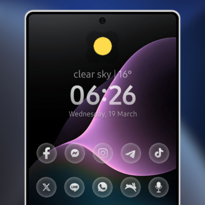 Liquid Glass 26 Round Icons Android Screenshot 3