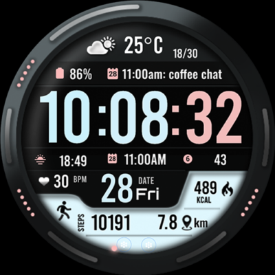 ML2U 101b Watch Face Android Screenshot