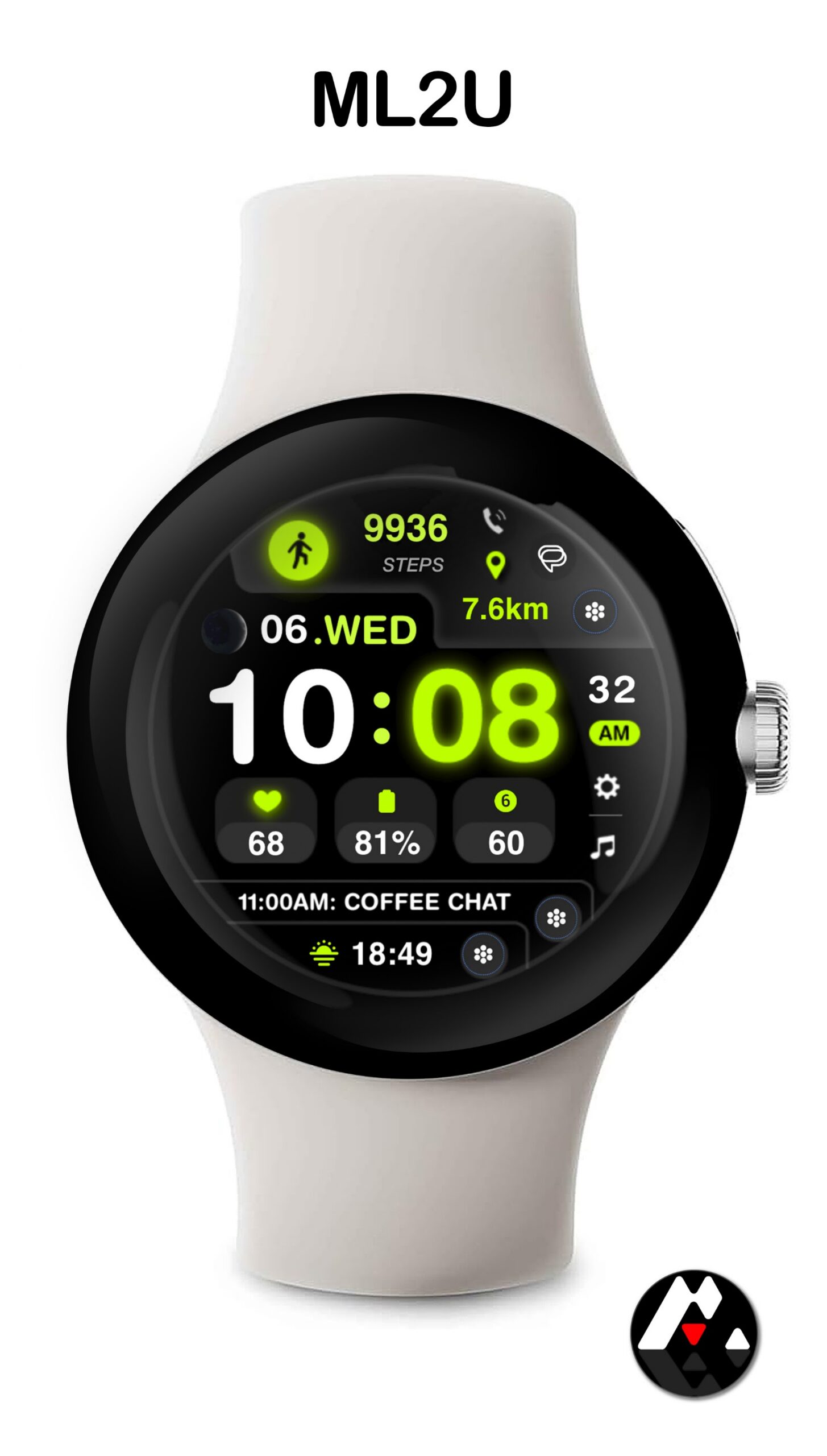 ML2U 175 Watch Face Android Screenshot 2