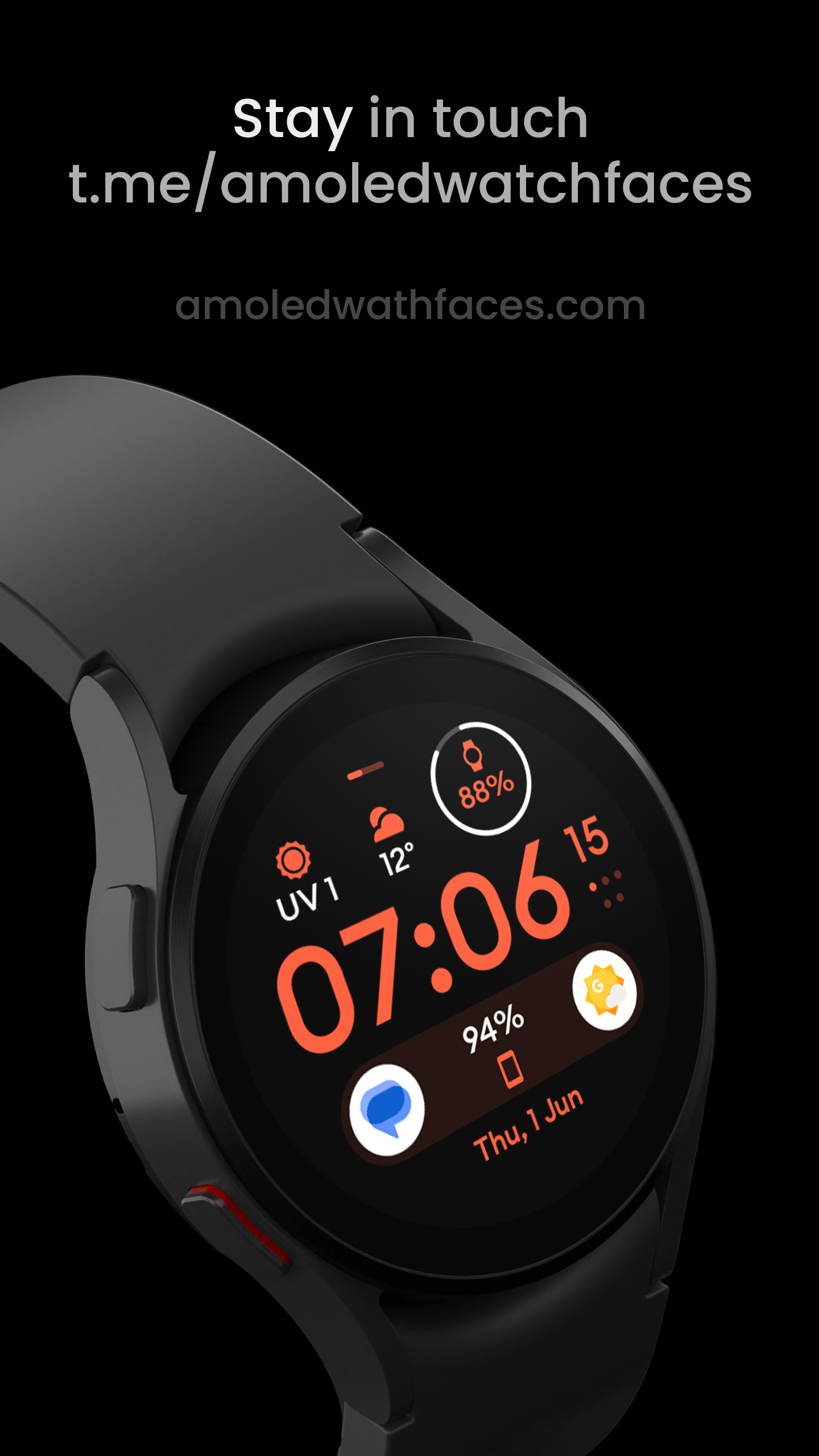 Material 4: Watch face Android Screenshot 4