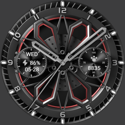 Mechanical Wheel For Wear OS Android Screenshot