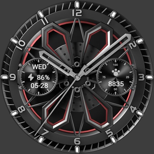 Mechanical Wheel For Wear OS Android Screenshot