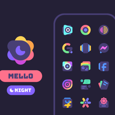 Mello Night Icon Pack Android Screenshot 2