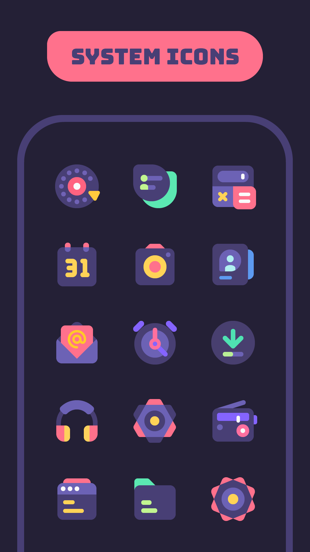 Mello Night Icon Pack Android Screenshot 3