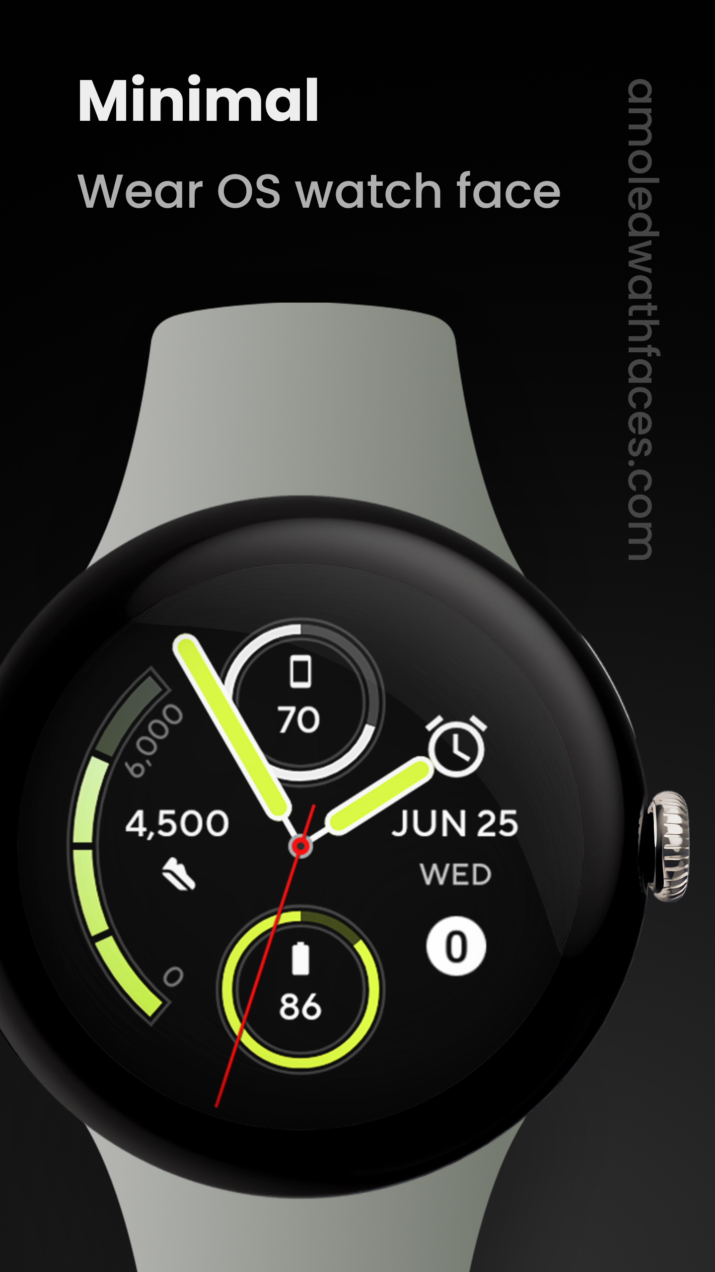 Minimal Watch face Android Screenshot 2