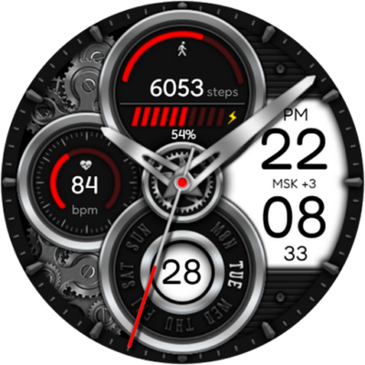 Motion Animated Watch Face Android Screenshot