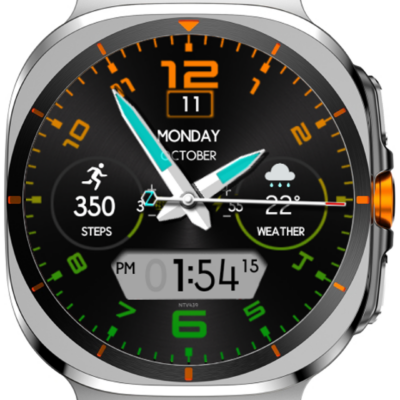 NTV439 - Hybrid watch face Android Screenshot 2