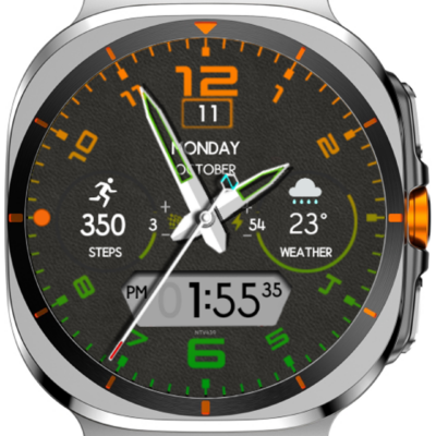 NTV439 - Hybrid watch face Android Screenshot 3