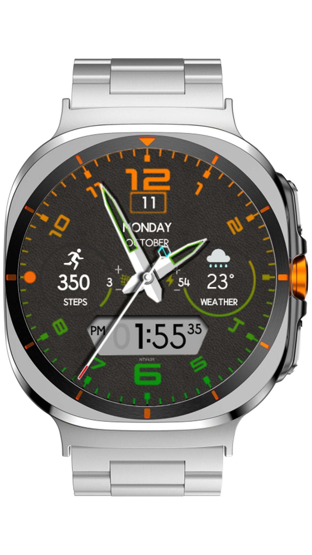 NTV439 - Hybrid watch face Android Screenshot 3