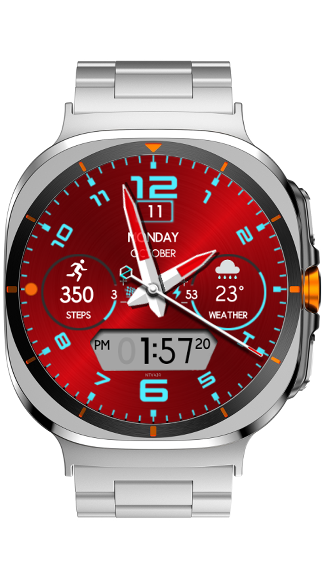 NTV439 - Hybrid watch face Android Screenshot 4