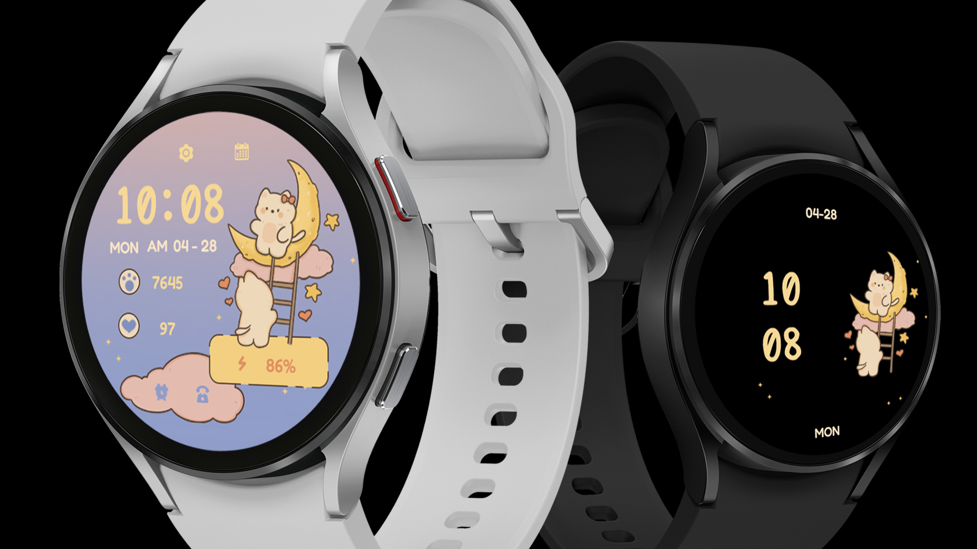 Night Moon ZKin Watch Android Screenshot 2