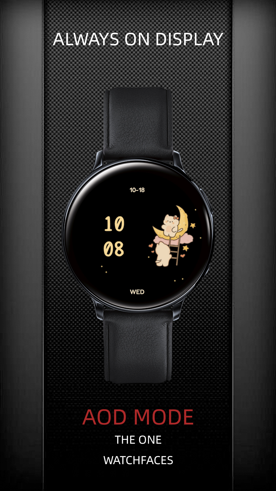 Night Moon ZKin Watch Android Screenshot 4